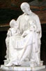 Statue de St Vincent par Cabuchet, en l'église St-Sulpice